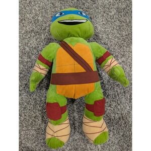 Build A Bear Teenage Mutant Ninja Turtles TMNT Leonardo Plush Toy w/ Shell 17"